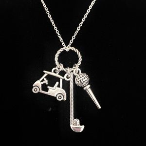 Golf Charm Necklace Golfing